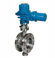 electric resilient metal sealing butterfly valve